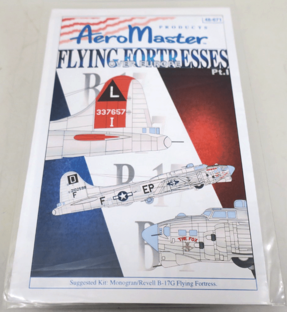 AeroMaster Decals - 48 - 671 - Flying Fortress Over Europe Pt.I - WISE GUYS HOBBIES LLC