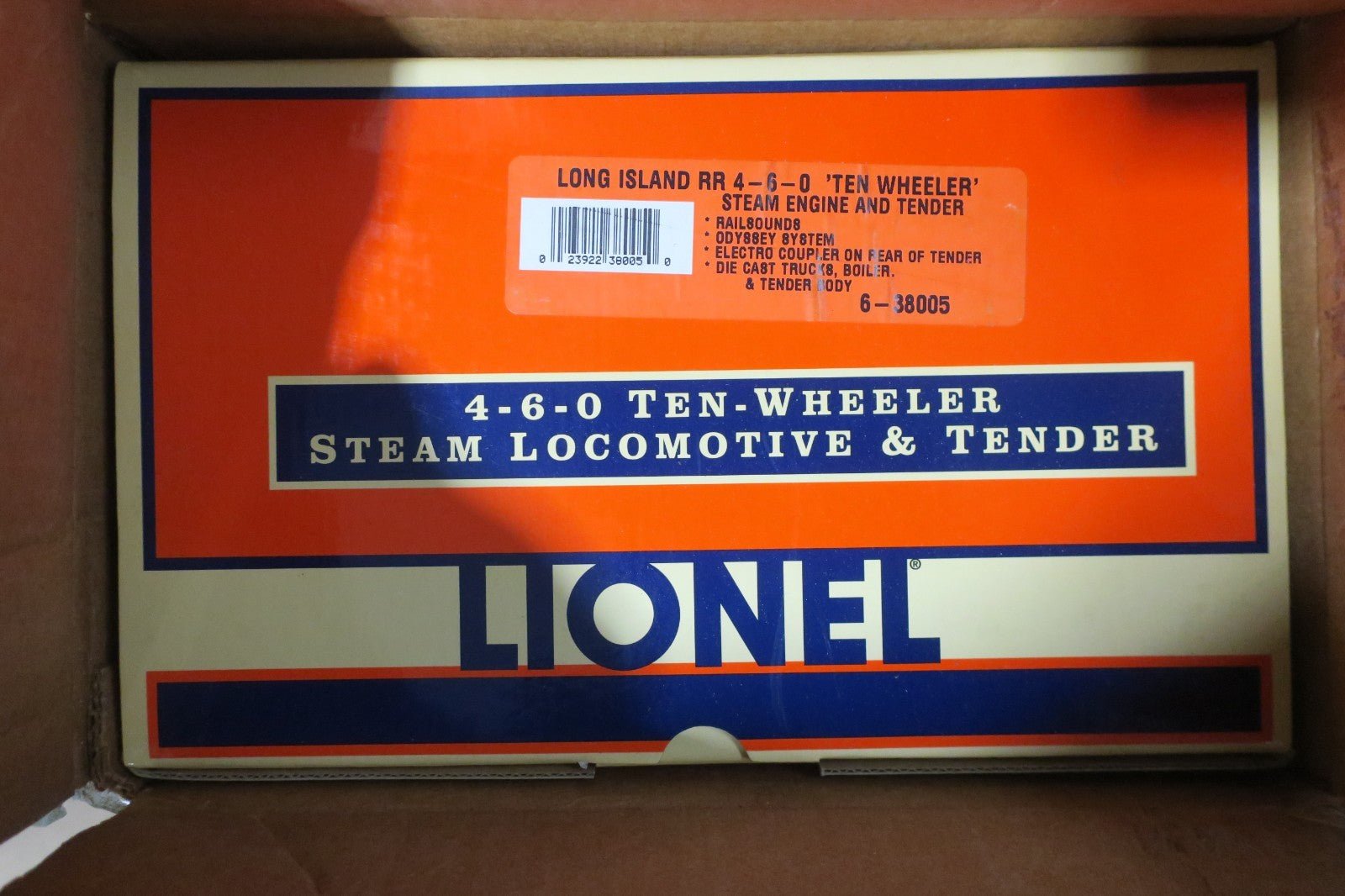 RARE HTF LIONEL 6-38005 LONG ISLAND 10 WHEELER LOCOMOTIVE AND TENDER - WISE GUYS HOBBIES LLC