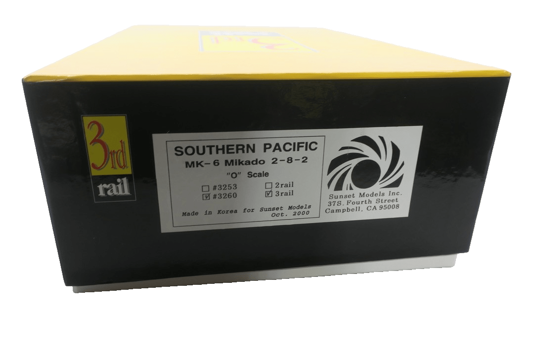 3rd Rail Southern Pacific 3260 MK - 6 2 - 8 - 2 Mikado Steam Locomotive (3 - Rail) - WISE GUYS HOBBIES LLC