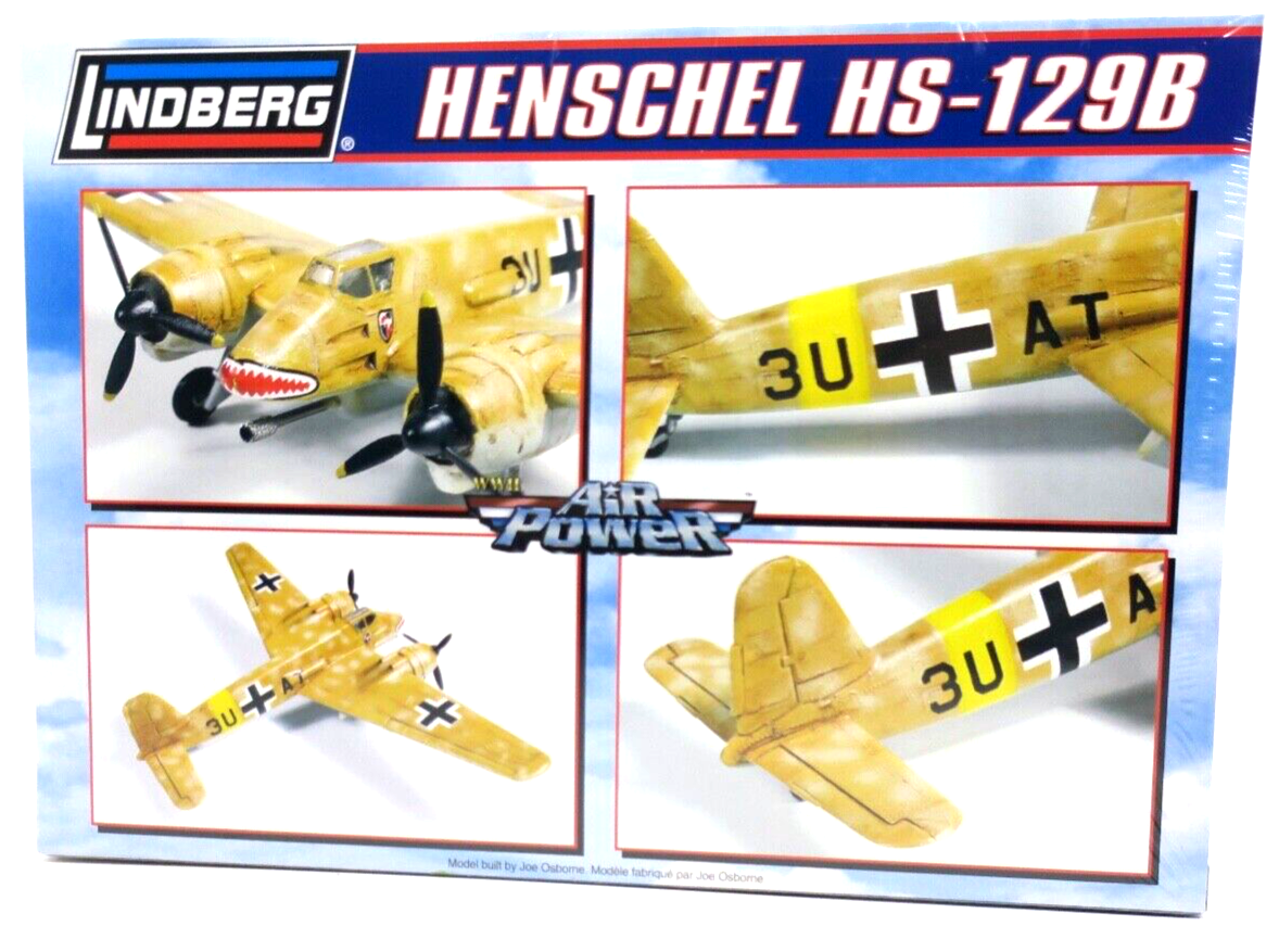 Lindberg Air Power 1/72 Henschel HS-129B Model Kit No. 70518 - WISE GUYS HOBBIES LLC