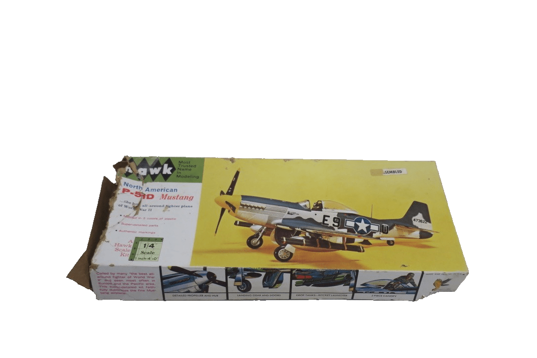 Hawk 1/4" P - 51D Mustang Model Kit 546 - 130 - WISE GUYS HOBBIES LLC