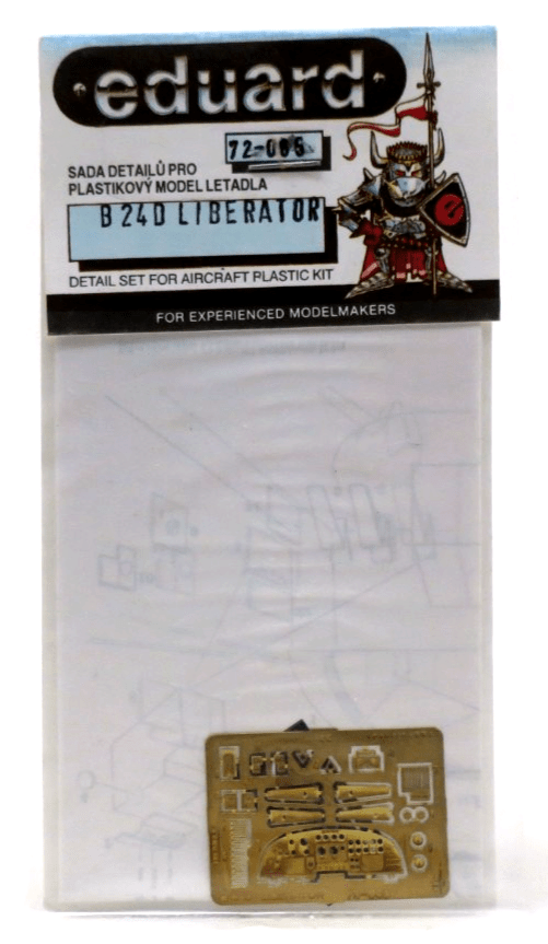 Eduard PE 1/72 B - 24D Liberator Detail Set 72065 - WISE GUYS HOBBIES LLC