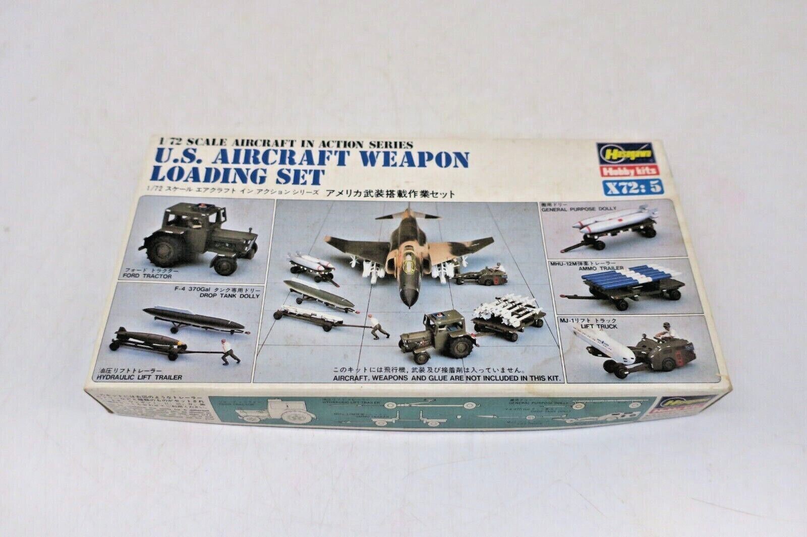 HASEGAWA U.S. AIRCRAFT WEAPON LOADING SET X72-005:400 (1987) 35005 1/72 SCALE - WISE GUYS HOBBIES LLC
