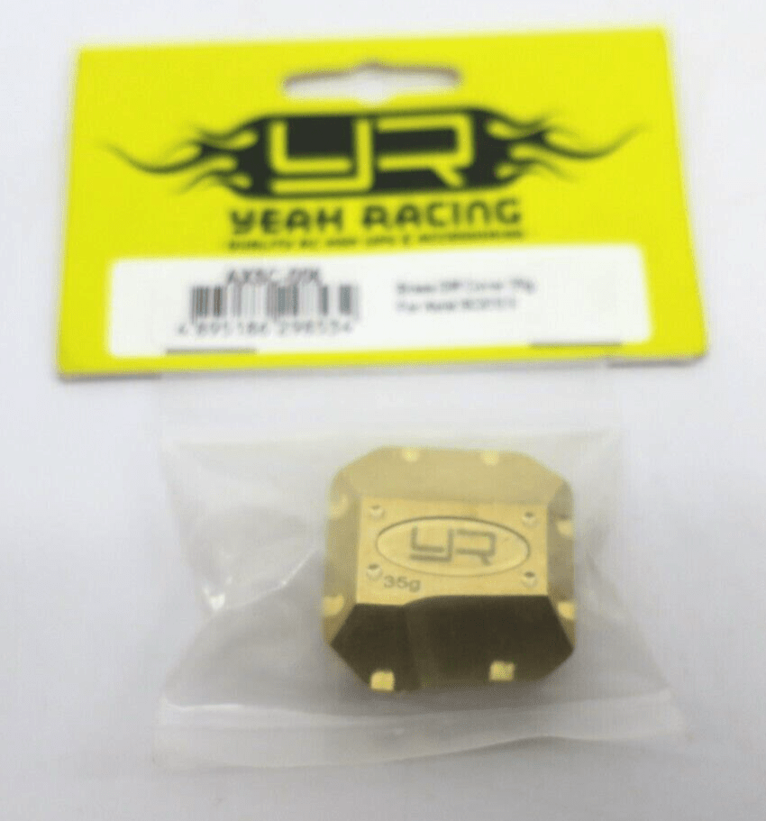 Yeah Racing Brass Diff Cover for Axial SCX10 II 35g AXSC-006 - WISE GUYS HOBBIES LLC