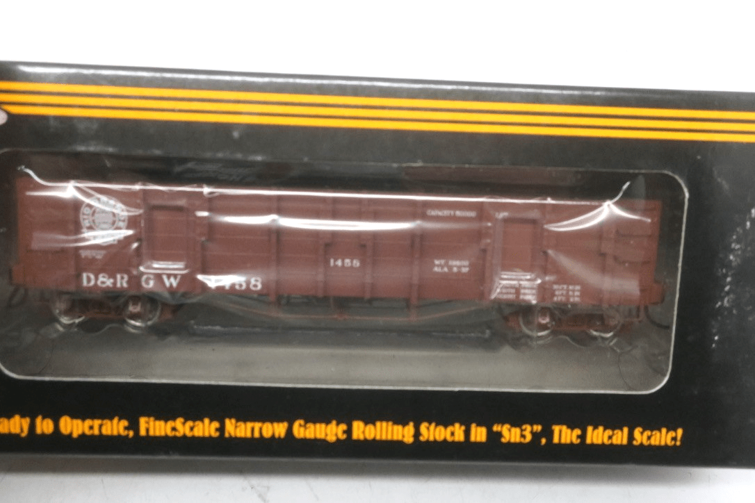 PBL SN3 RTR D&RGW HI SIDE GONDOLA 1458 1930'S RTO CAR - WISE GUYS HOBBIES LLC