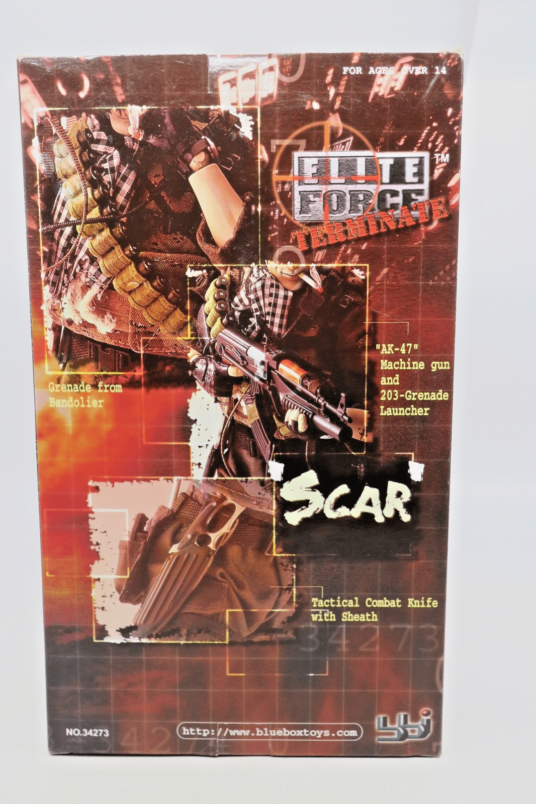 Blue Box Toys Elite Force Terminate 'Scar' Action Figure 34273 - WISE GUYS HOBBIES LLC