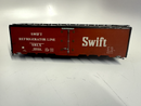 SWIFT WOODSIDE REEFER O SCALE BOXCAR BODY WITH DETAIL CUSTOM PAINTED