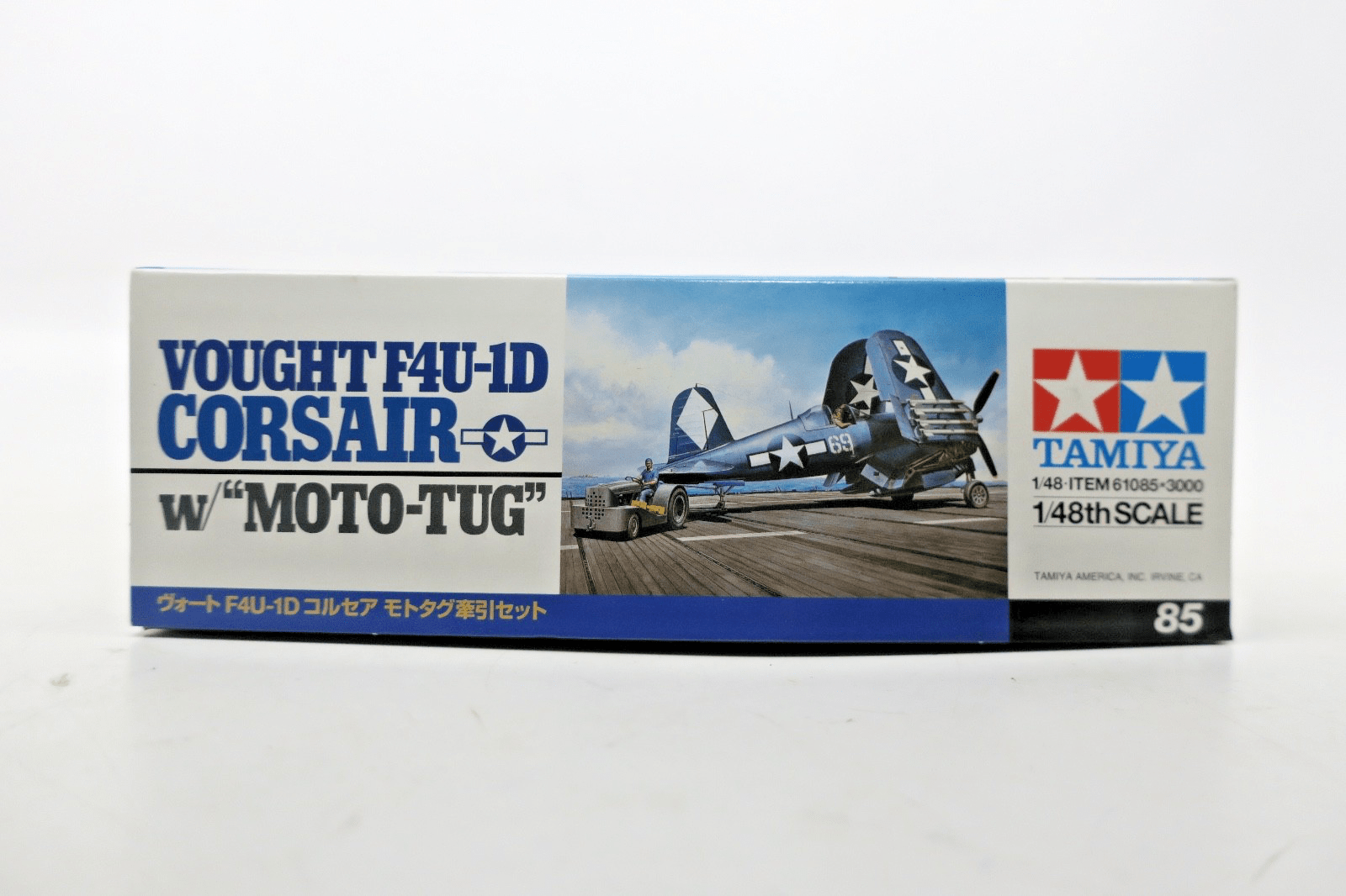 Tamiya 1/48 Vought F4U-1D CORSAIR w/ Moto-Tug Model Kit - WISE GUYS HOBBIES LLC