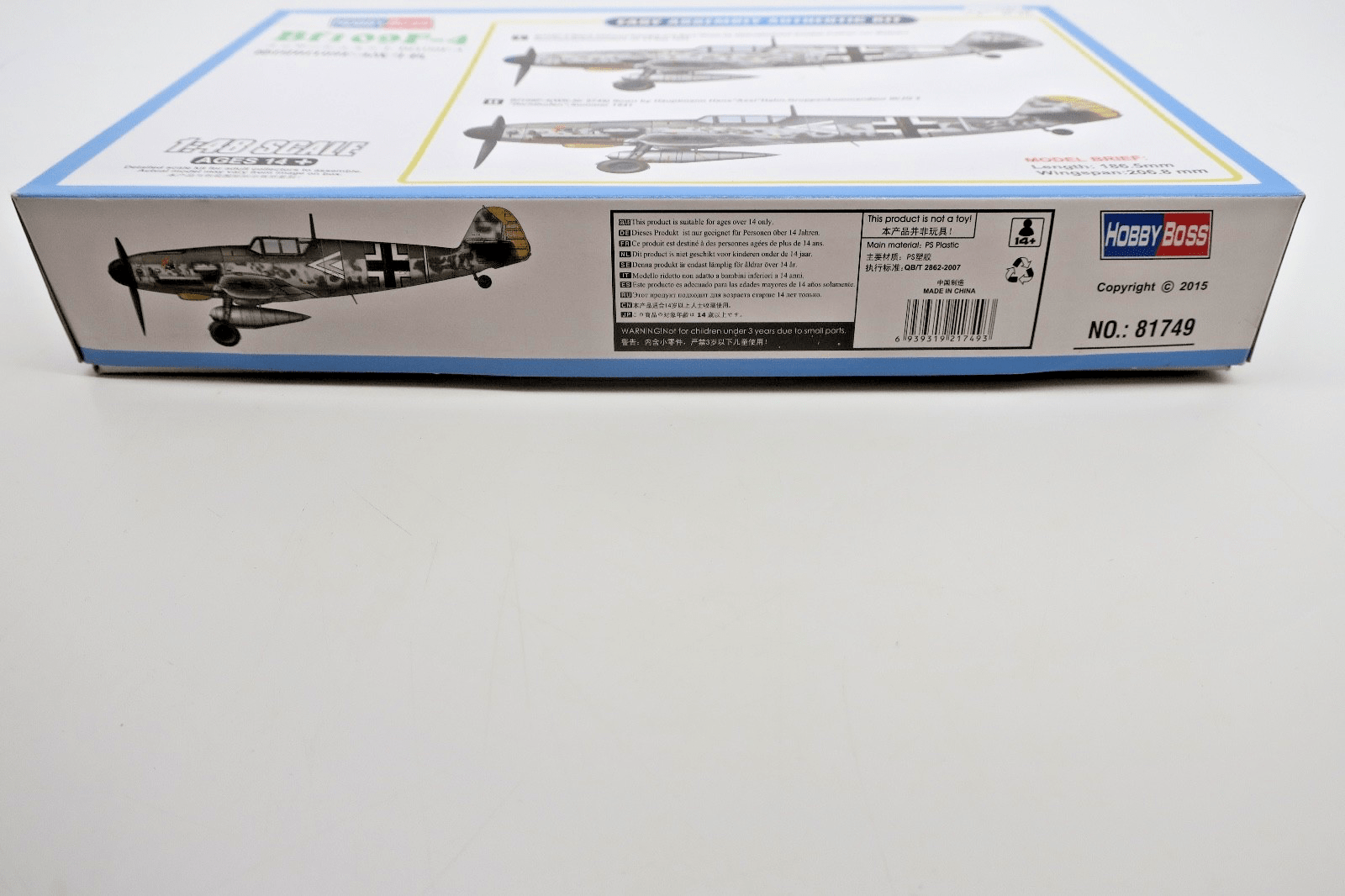 Hobby Boss 1/48 Bf109F - 4 Model Kit 81749 - WISE GUYS HOBBIES LLC