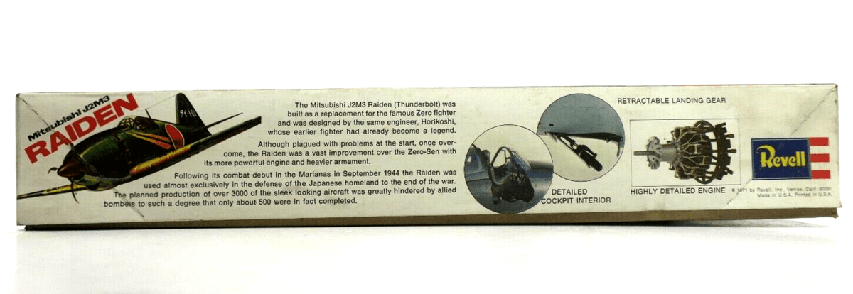 Revell 1/32 Mitsubishi J2M3 Raiden Model Kit H-288 - WISE GUYS HOBBIES LLC