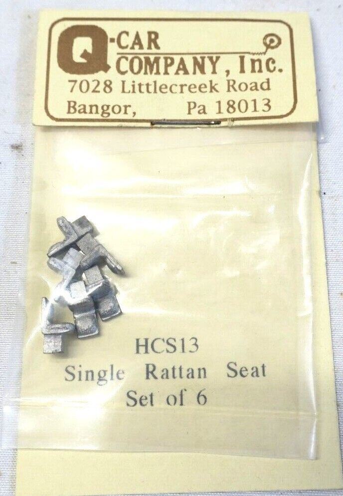 Q-Car Company HO HCS13 Rattan Seats, Single, 12/pkg - WISE GUYS HOBBIES LLC