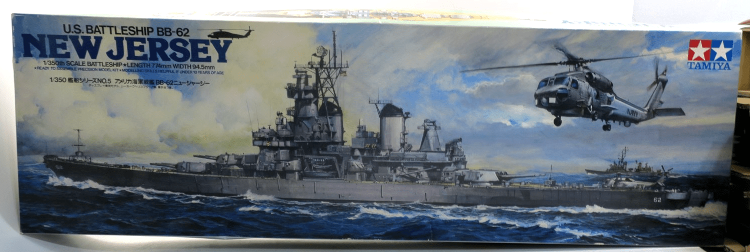 Tamiya 1/350 U.S. Battleship BB-62 New Jersey Model Kit 78005 - WISE GUYS HOBBIES LLC