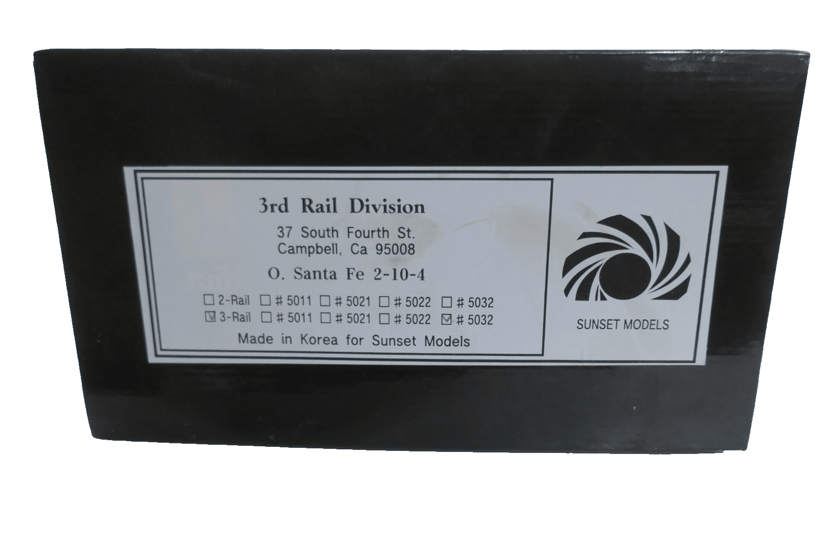 3rd Rail Sunset Models 5032 Santa Fe 2 - 10 - 4 Steam Locomotive & Tender w/TMCC 3R - WISE GUYS HOBBIES LLC