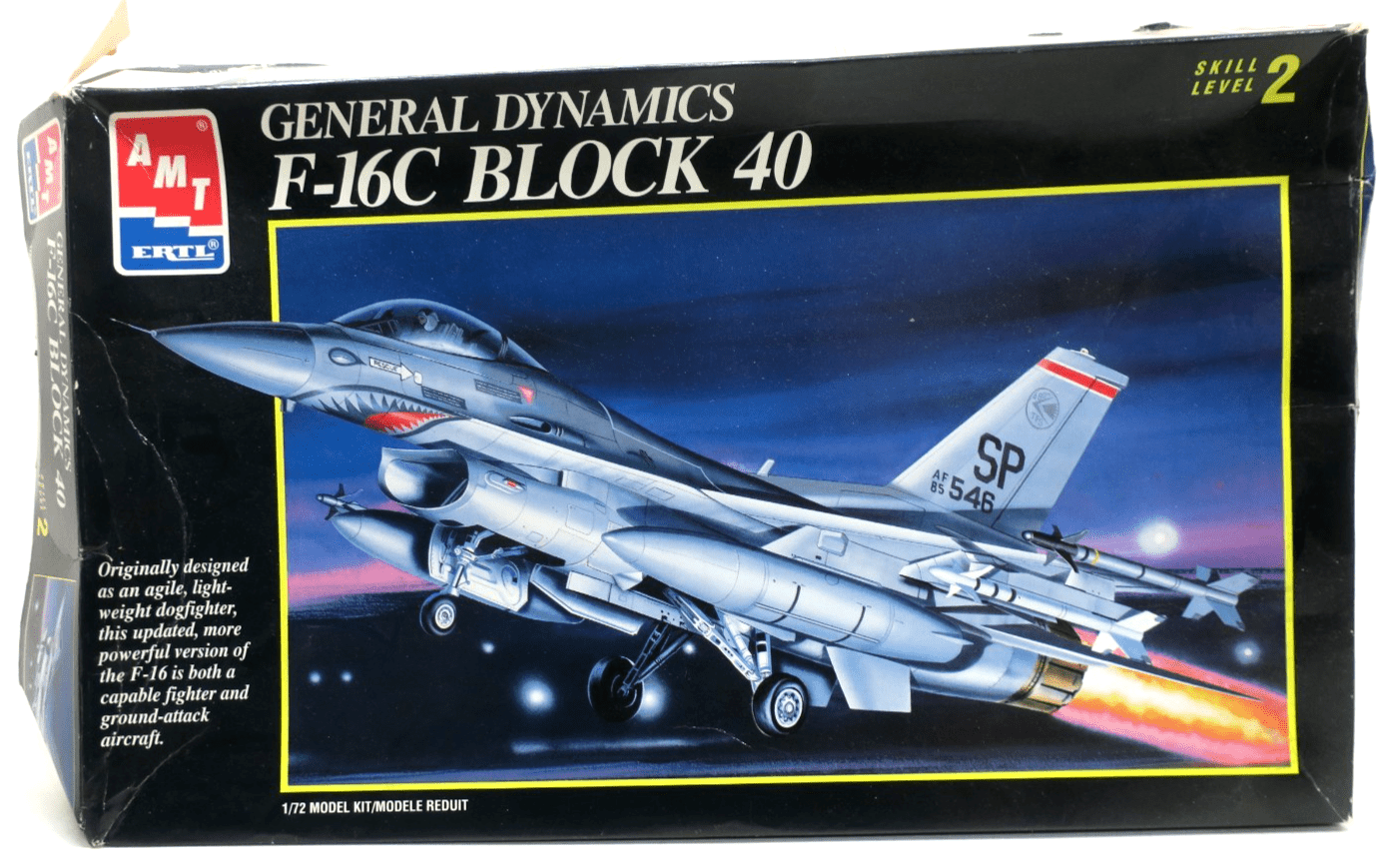 AMT 1/72 General Dynamics F-16C Block 40 Plastic Model Kit 8927 - WISE GUYS HOBBIES LLC