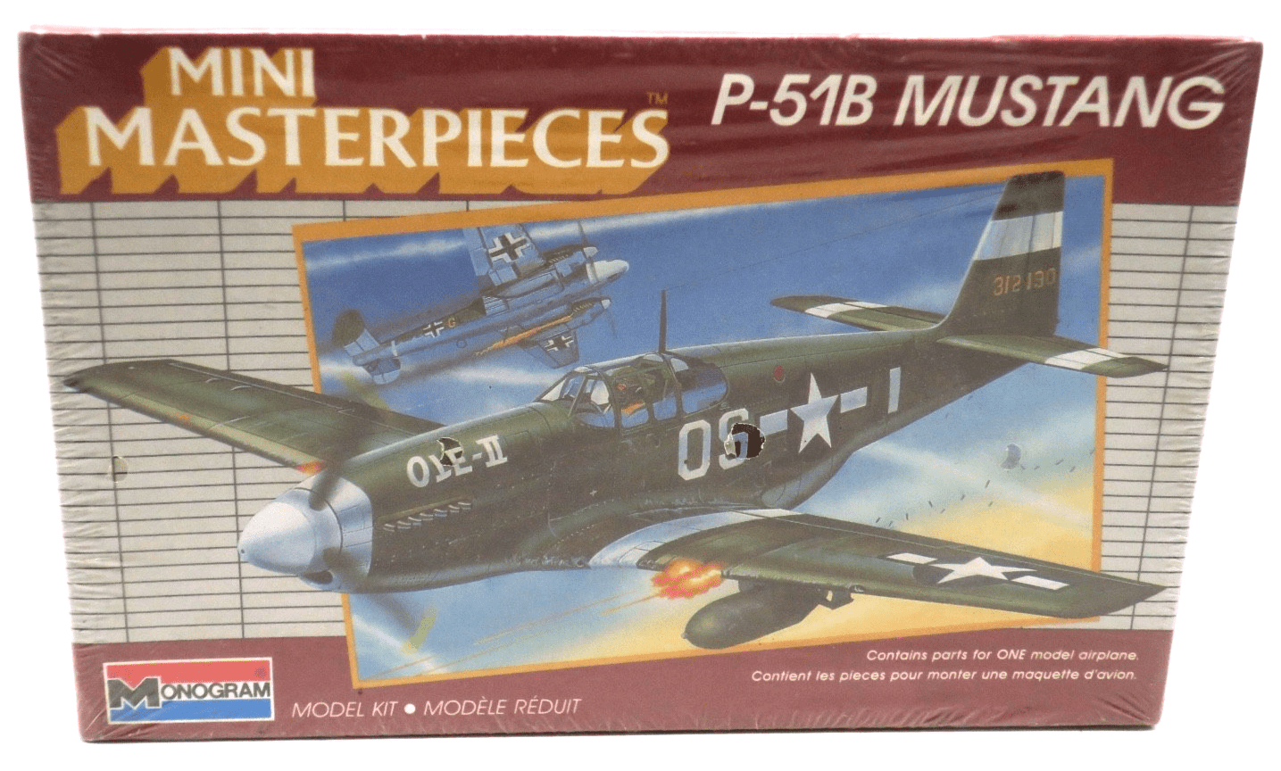 Monogram Mini Masterpieces P-51B Mustang Model Kit 5005 - WISE GUYS HOBBIES LLC
