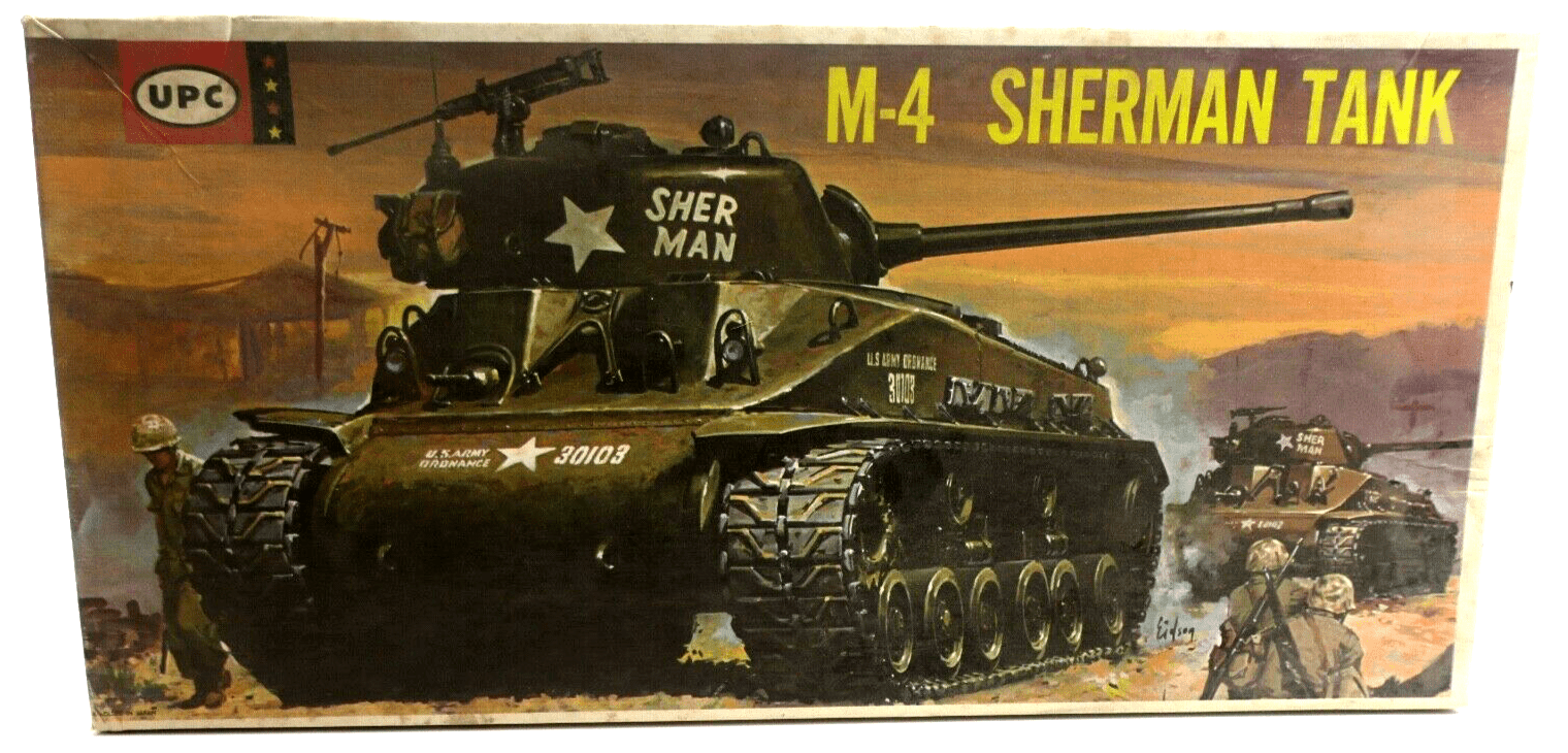 UPC 1/40 M-4 Sherman Tank Model Kit - WISE GUYS HOBBIES LLC