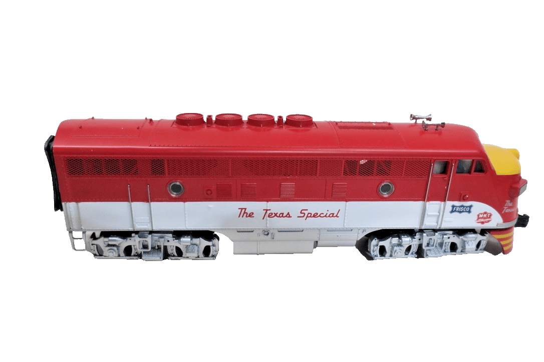 MTH O Scale Premier EMD F - 3 AA Diesel Set Texas Special MT - 2084LP 3 Rail - WISE GUYS HOBBIES LLC