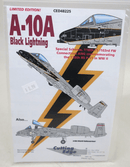 Cutting Edge A - 10A Black Lightning Decals CED48225 - WISE GUYS HOBBIES LLC