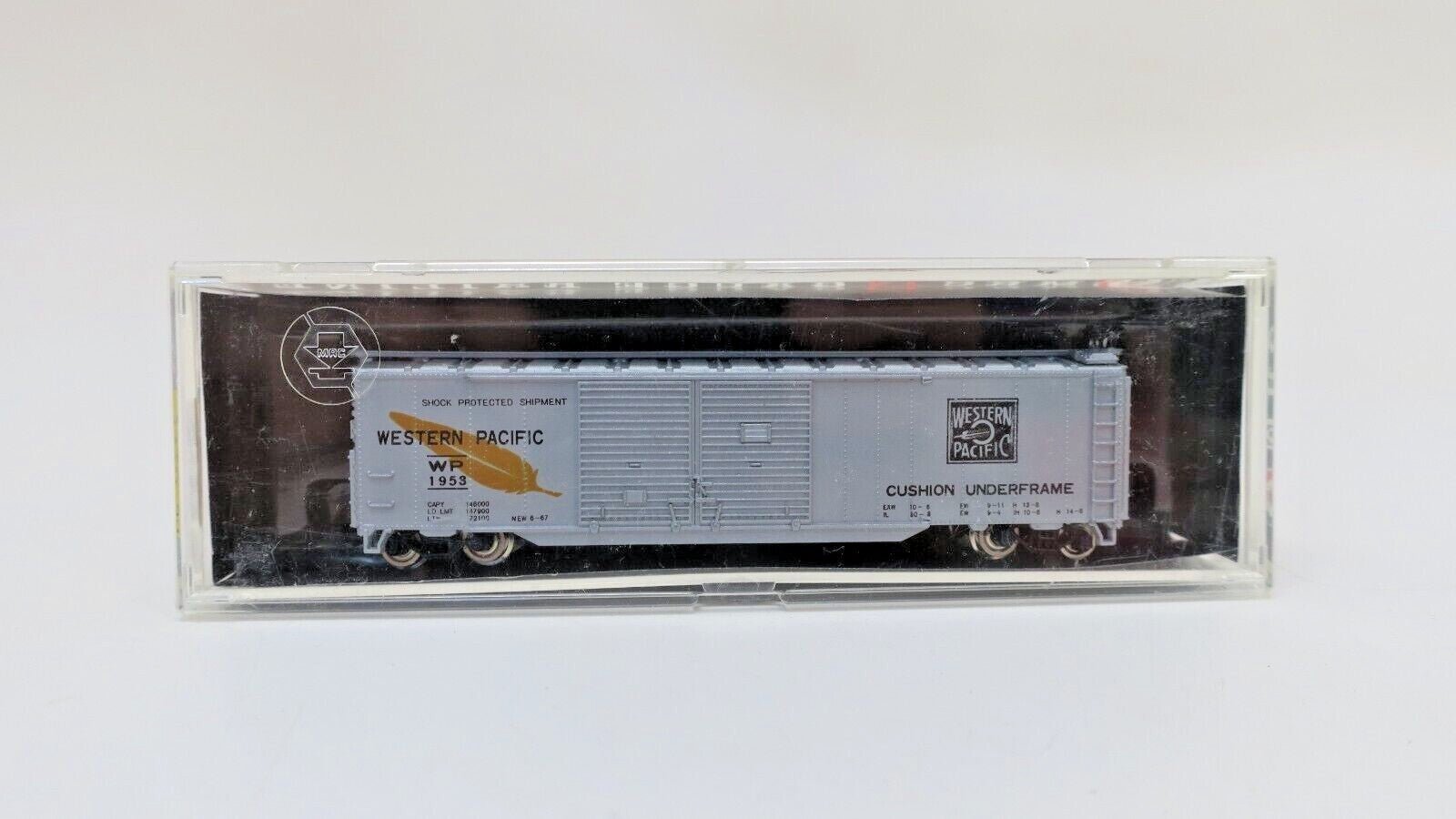 MRC N GAUGE WESTERN PACIFIC DOUBLE DOOR BOX CAR 7031 - WISE GUYS HOBBIES LLC