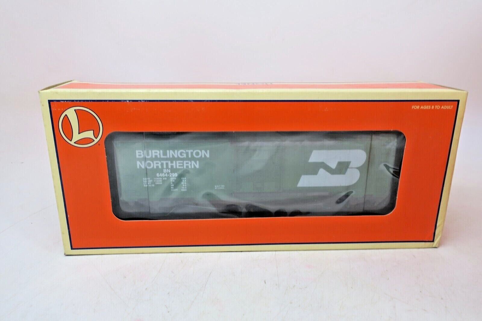 LIONEL TRAINS 6-29251 BURLINGTON NORTHERN BOXCAR BRAND NEW O SCALE RAILROAD TOY - WISE GUYS HOBBIES LLC