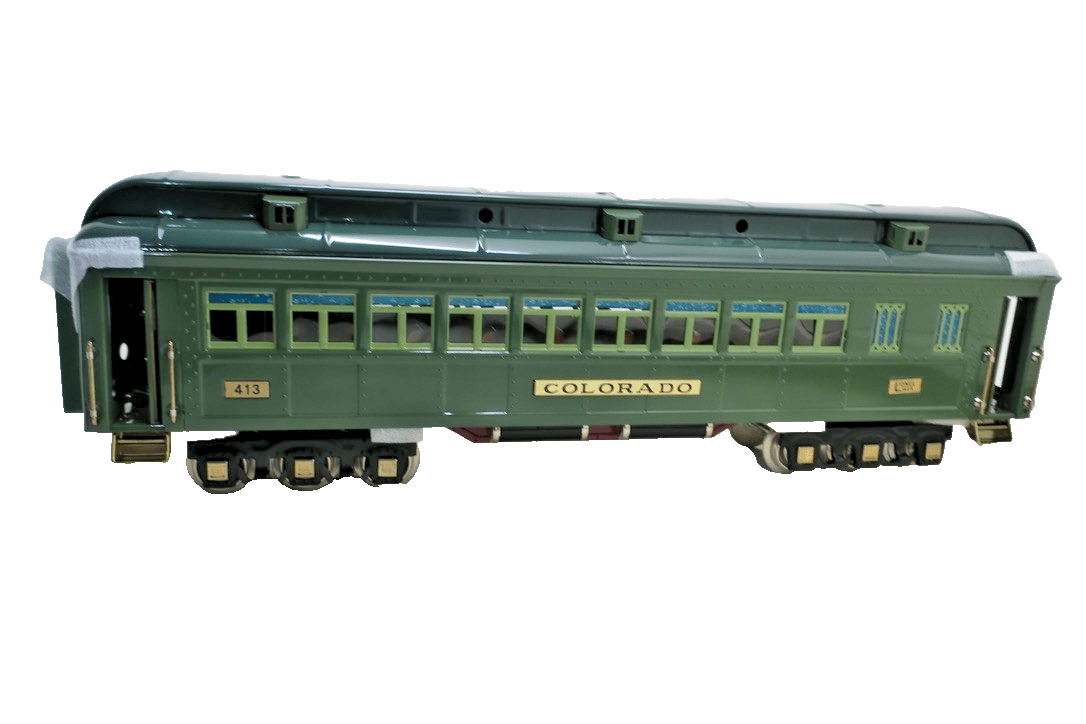 Lionel Classics 13405 Colorado State Passenger Car 2 - Tone Green 413 - WISE GUYS HOBBIES LLC