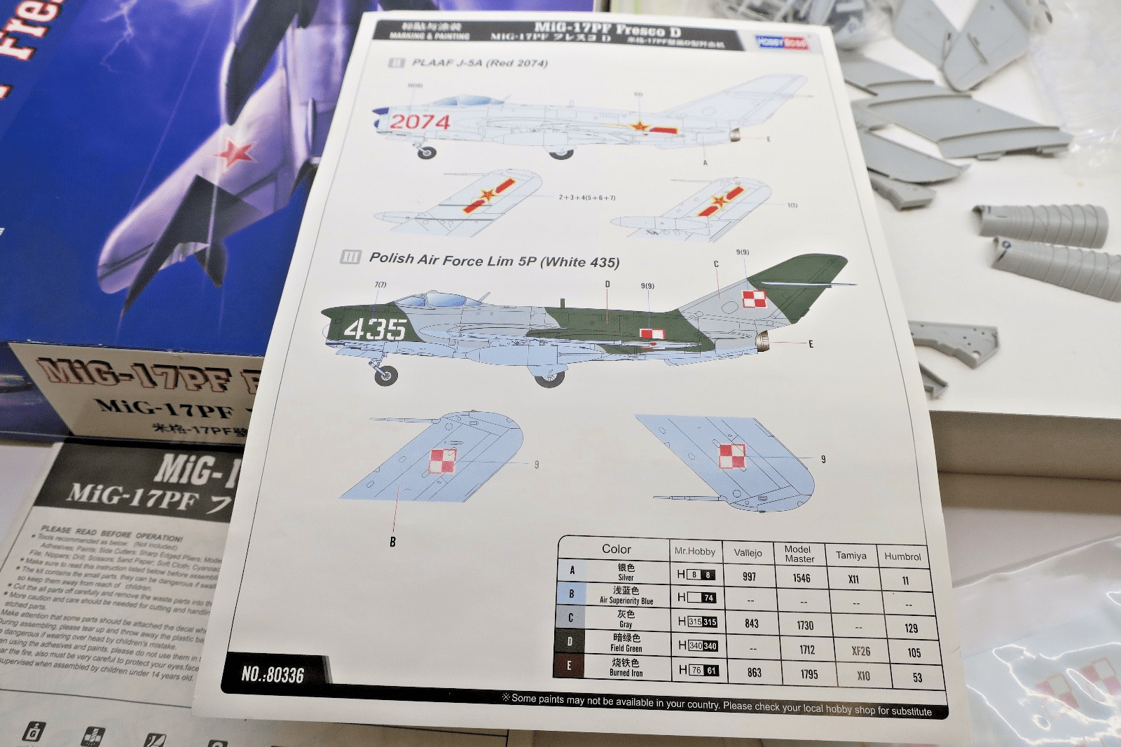 Hobby Boss 1/48 MiG - 17PF Fresco D Model Kit 80336 - WISE GUYS HOBBIES LLC