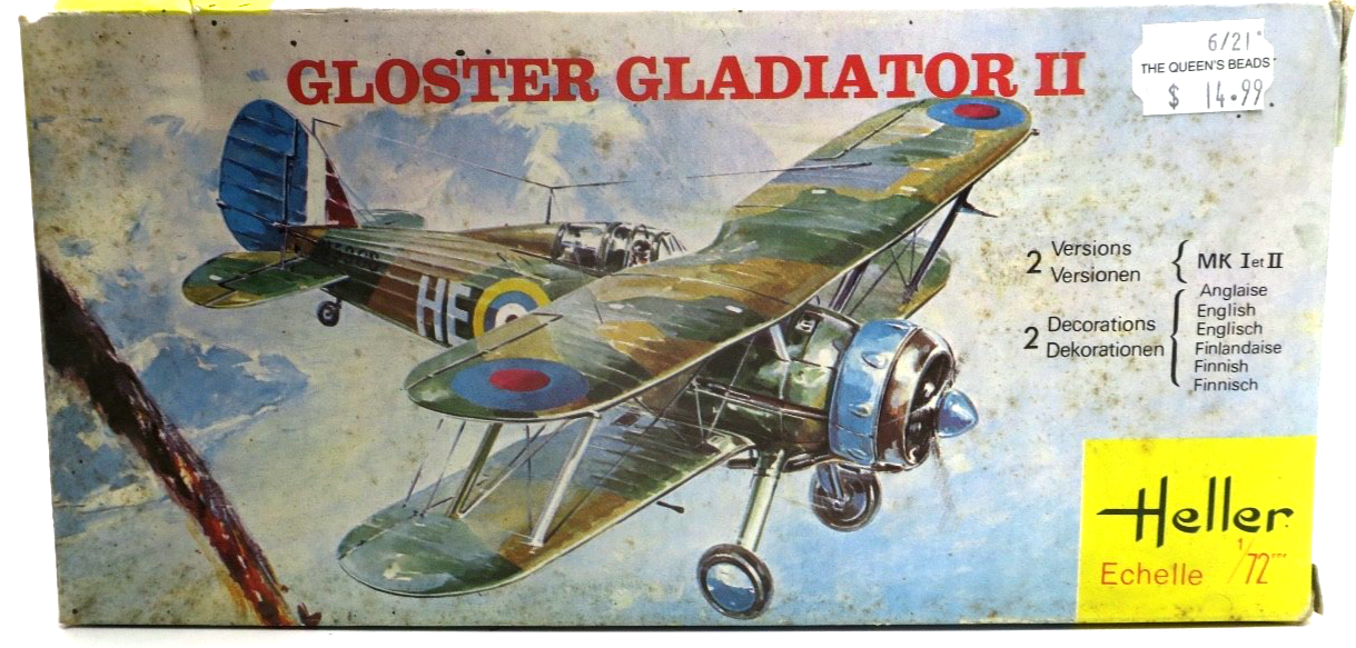 Heller 1/72 Gloster Gladiator II Model Kit 153 - WISE GUYS HOBBIES LLC