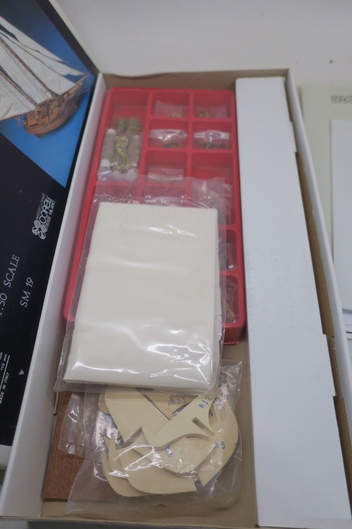 Corel SM19 Boat Scale 1:50 Model High Ship Merchant Goletta Flying Fish - WISE GUYS HOBBIES LLC