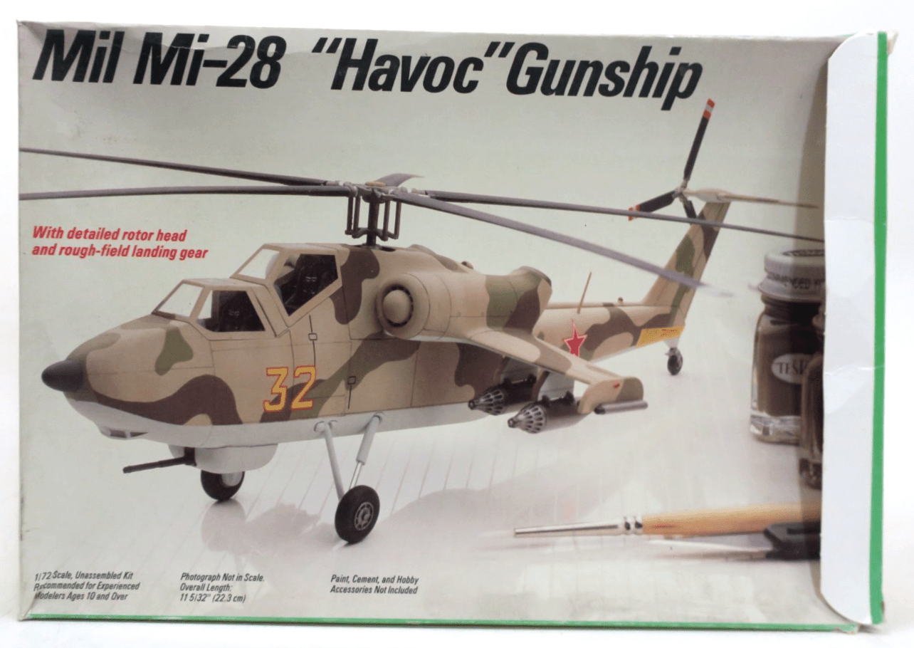 Testors Italeri 1/72 Mil Mi-28 "Havoc" Gunship Plastic Model Kit 636 - WISE GUYS HOBBIES LLC