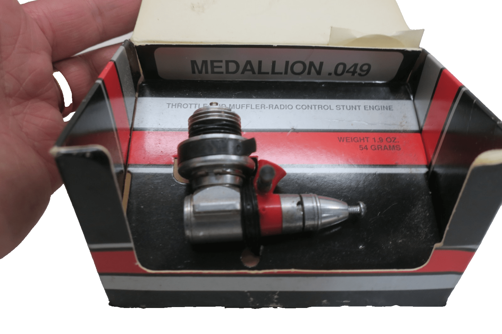 Cox Medallion .049 R/C with throttle control 2501 Model Engine In Box - WISE GUYS HOBBIES LLC
