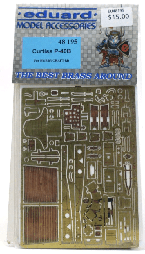 Eduard Photo Etch 1/48 Curtiss P - 40B Detail Set 48195 - WISE GUYS HOBBIES LLC