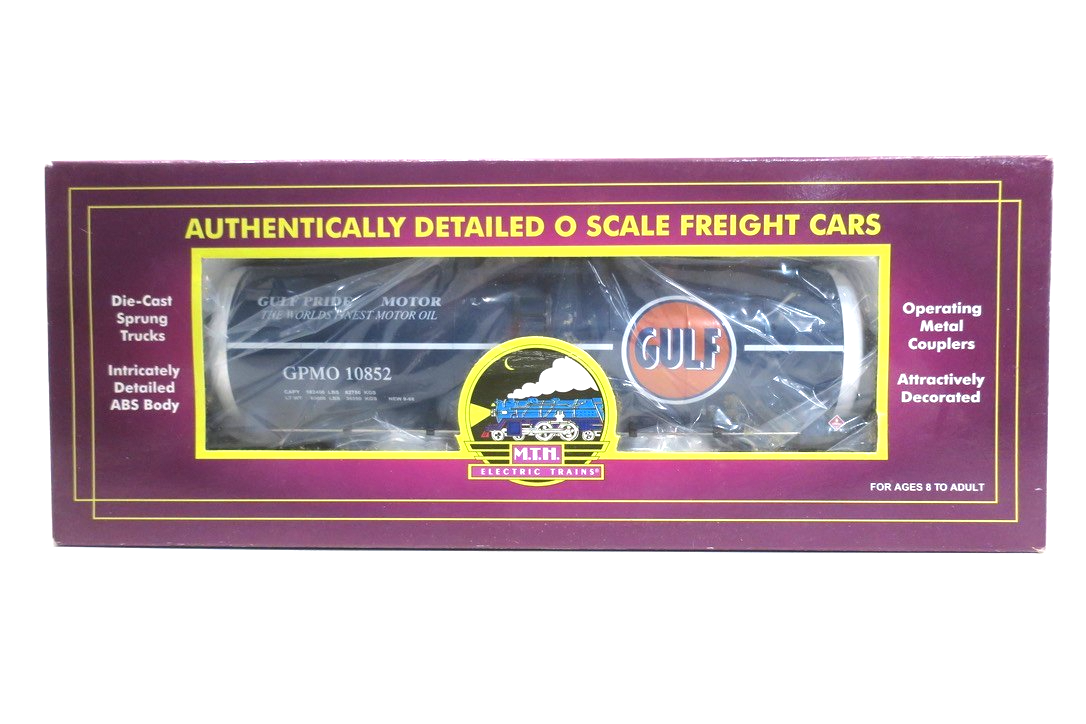 MTH 20-96050 O Gauge Gulf Single Dome Unibody Tank Car 10852 - WISE GUYS HOBBIES LLC