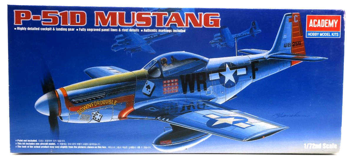 Academy 1/72 P - 51D Mustang Model Kit 2132 - WISE GUYS HOBBIES LLC