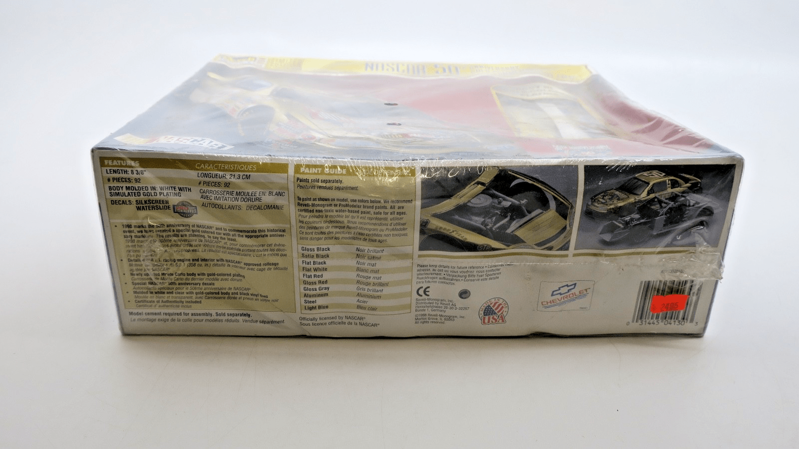 Revell 1/24 Limited Nascar 50th Anniversary Gold Chevy Monte Carlo Model Kit - WISE GUYS HOBBIES LLC