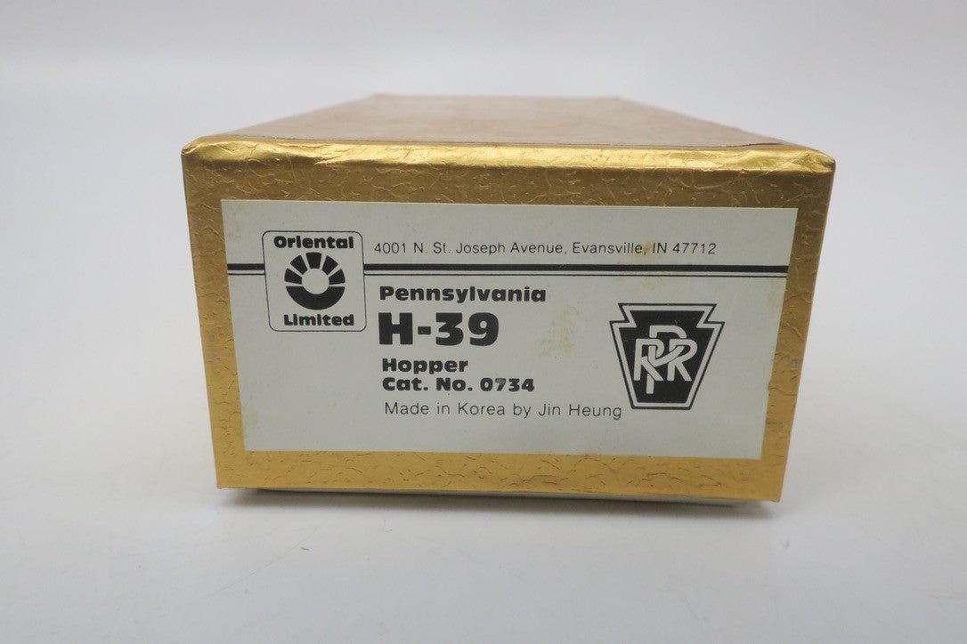 Oriental Brass H-39 Hopper PRR Pennsylvania Railroad - HO Gauge in Box 0734 - WISE GUYS HOBBIES LLC