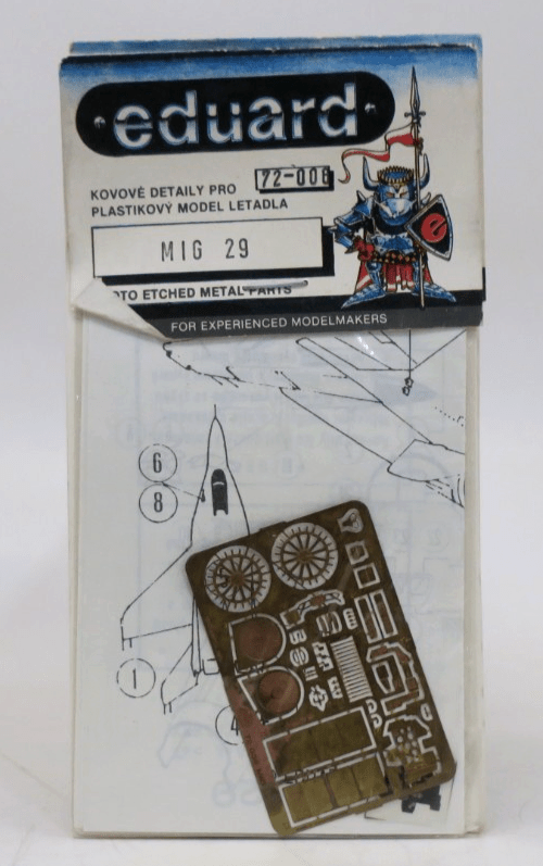Eduard Photo Etch 1/72 MiG 29 Detail Set 72 - 008 - WISE GUYS HOBBIES LLC