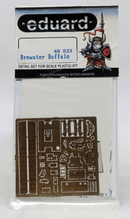 Eduard Photo Etch 1/72 Brewster Buffalo Detail Set 48 - 033 - WISE GUYS HOBBIES LLC