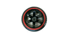 1/10 Scale On-Road 6 Spoke Black Red Lip Rims V-Tread Hard Compound Drift Wheels