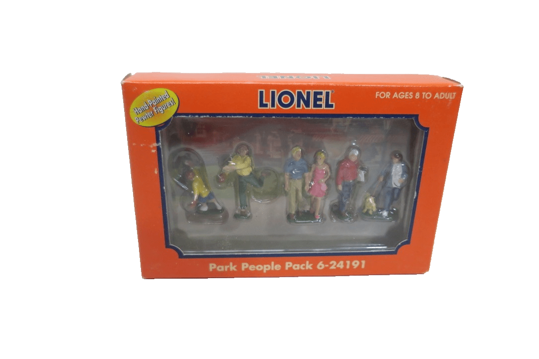 Lionel 6 - 24191 Park People Pack O - 27 NIB Pewter Hand Painted 5 Pieces 2004 - WISE GUYS HOBBIES LLC