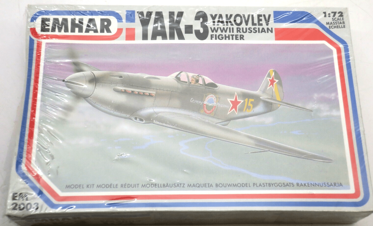 Emhar 1/72 YAK-3 Yakovlev WWII Russian Fighter Model Kit EM2003 - WISE GUYS HOBBIES LLC