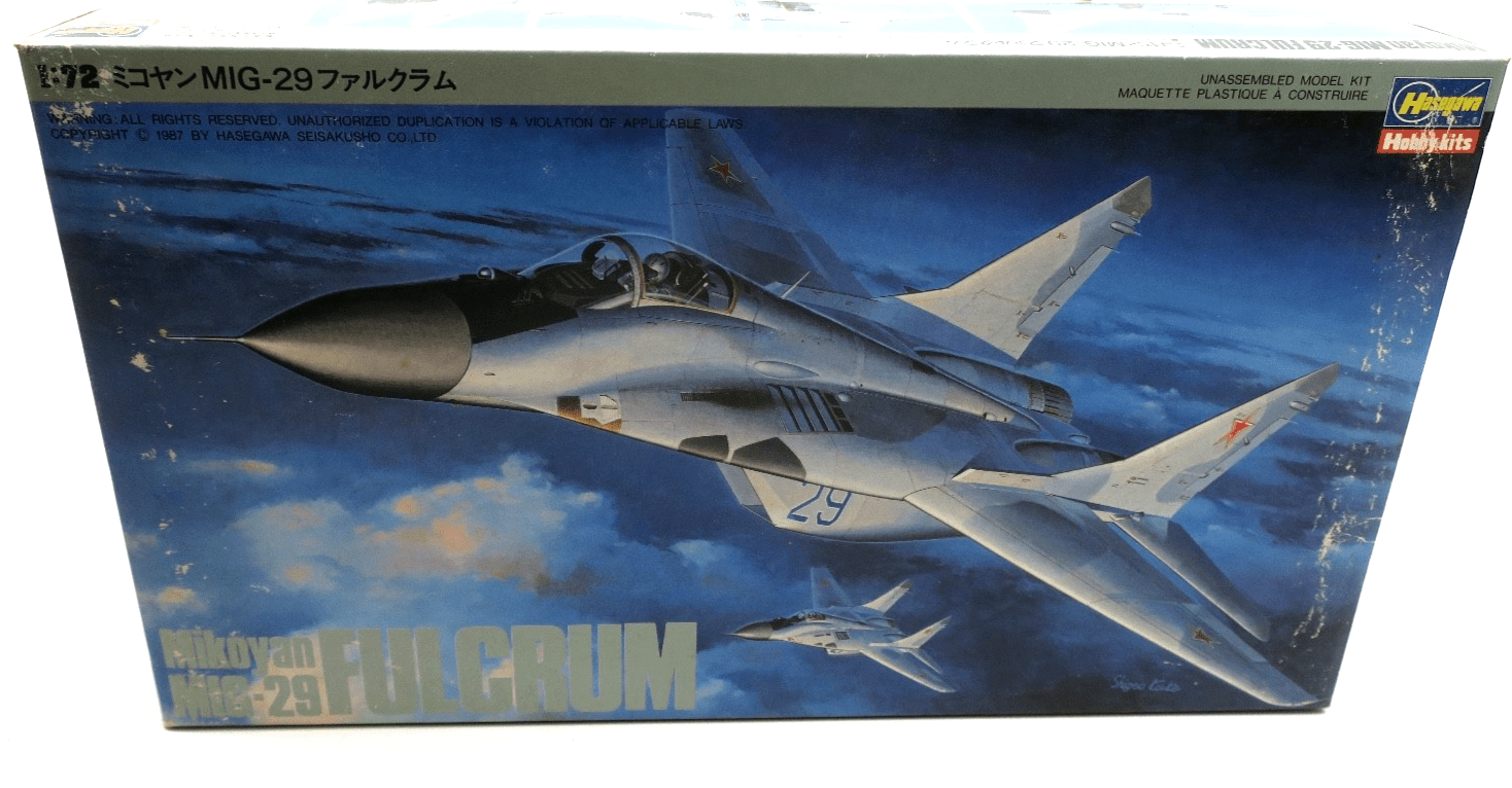 Hasegawa 1/72 Mikoyan MiG - 29 Fulcrum Model Kit - WISE GUYS HOBBIES LLC