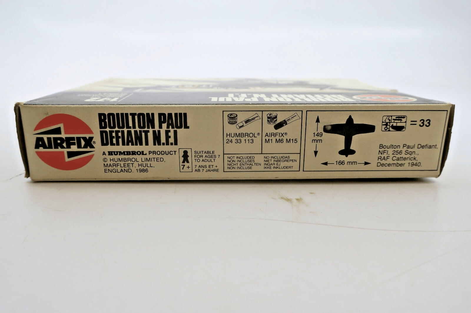 Airfix 1/72 Boulton Paul Defiant N.F.I Model Kit 01031 - WISE GUYS HOBBIES LLC