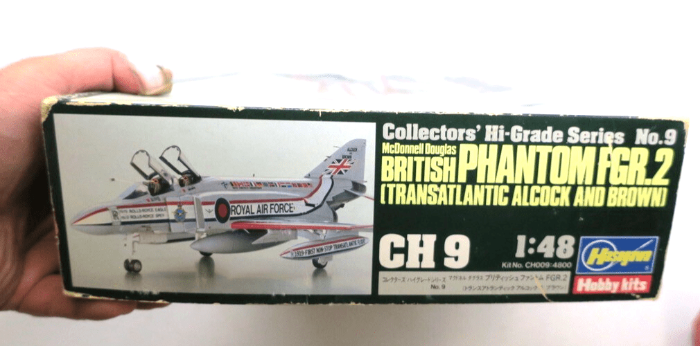 HASEGAWA  CH-9 1/48th SCALE BRITISH PHANTOM FGR.2 (ALCOCK & BROWN) MODEL NOS - WISE GUYS HOBBIES LLC