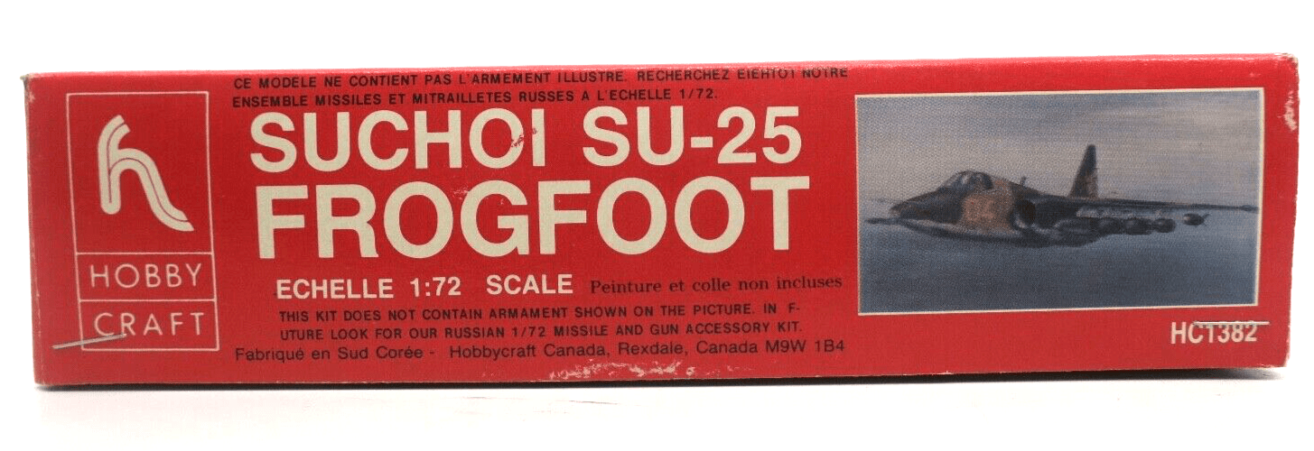 Hobbycraft 1/72 Suchoi SU-25 Frogfoot Model Kit 1382 - WISE GUYS HOBBIES LLC
