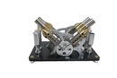 V4 4 - Cylinder Parallel Stirling Engine Kit Micro External Combustion Engine Mode - WISE GUYS HOBBIES LLC