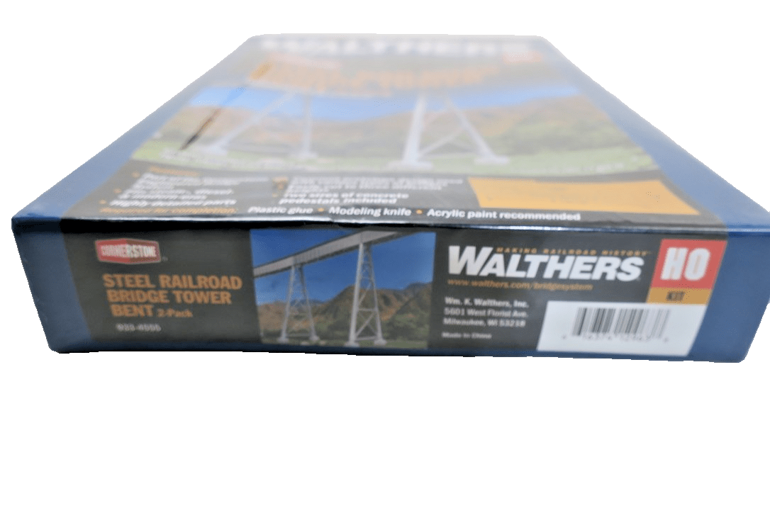 Walthers 933 - 4554 Steel Railroad Bridge Tower Kit HO Scale Train - WISE GUYS HOBBIES LLC