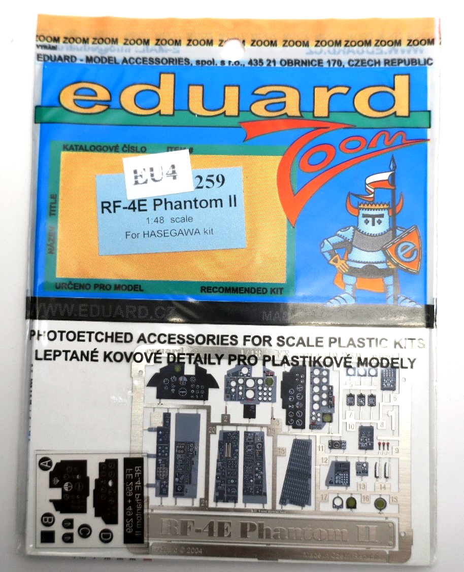Eduard Zoom 1/48 RF - 4E Phantom II Model Kit FE259 - WISE GUYS HOBBIES LLC