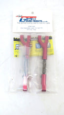 GMP RACING ALLOY ADJUSTABLE UPPER ARM SET F/R HPI FLUX RED