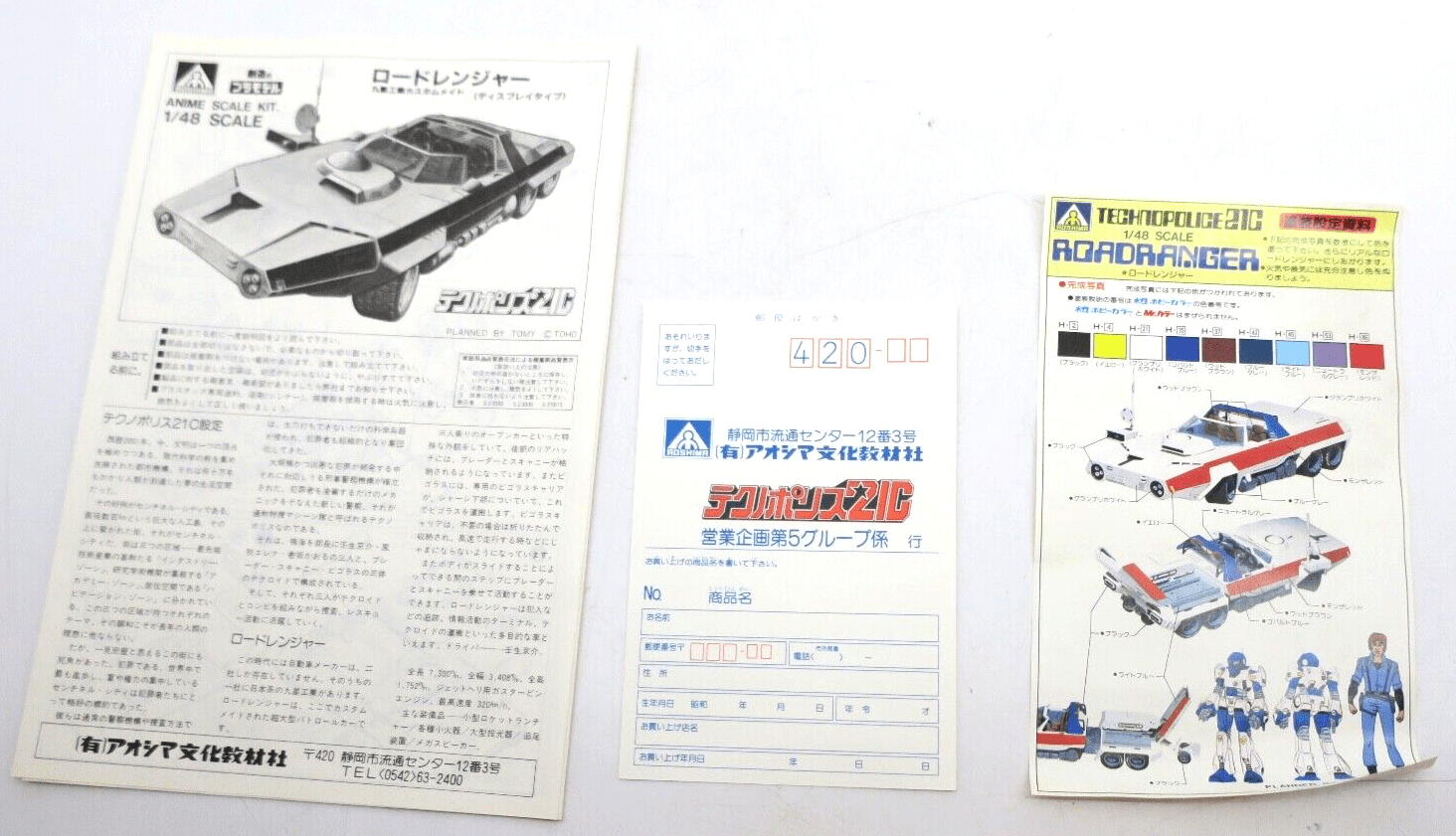 Aoshima Technopolice 21C 1/48 Roadranger Display Version Model Kit - WISE GUYS HOBBIES LLC