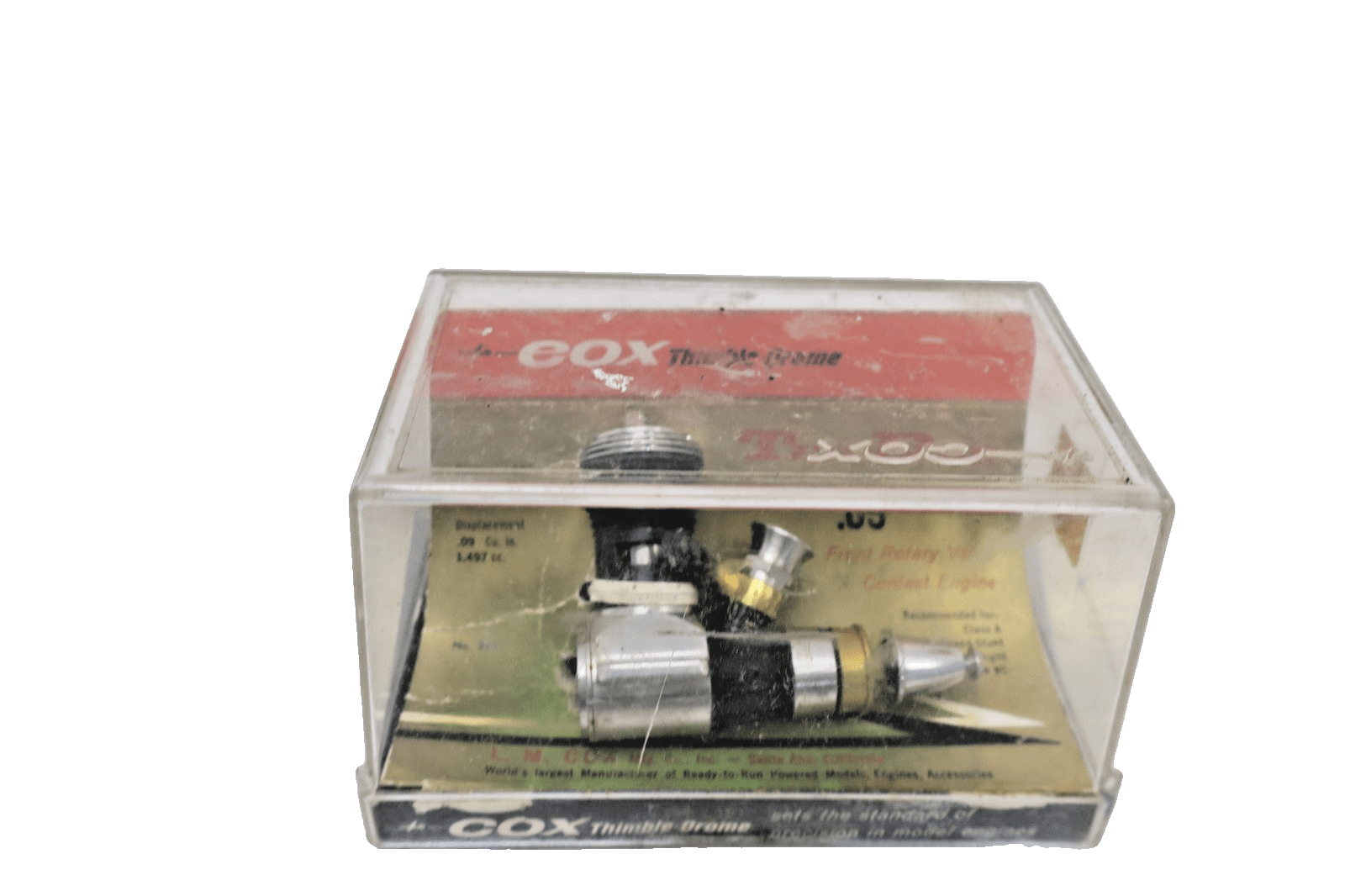 Cox .09 - COX engine - COX TEE - DEE .09 Front Rotary Valve Rare - WISE GUYS HOBBIES LLC